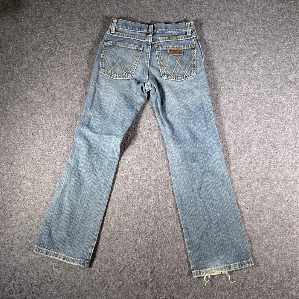 Wrangler Retro Relaxed Straight Jeans Boys Size 10 Slim Blue Denim BRT30RR